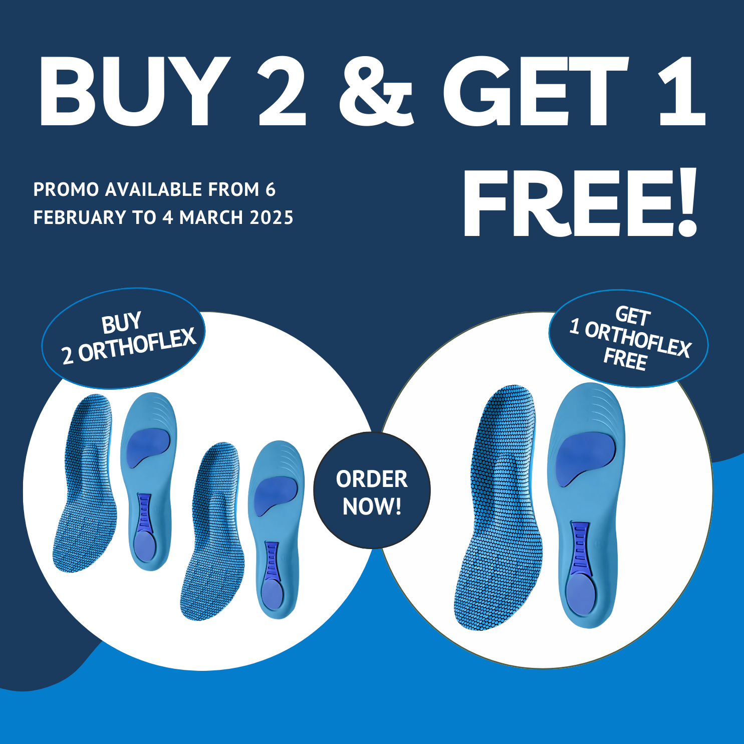 HEALIX | OrthoFlex PRO Insoles: Adjustable Size for Pain-Free Relief