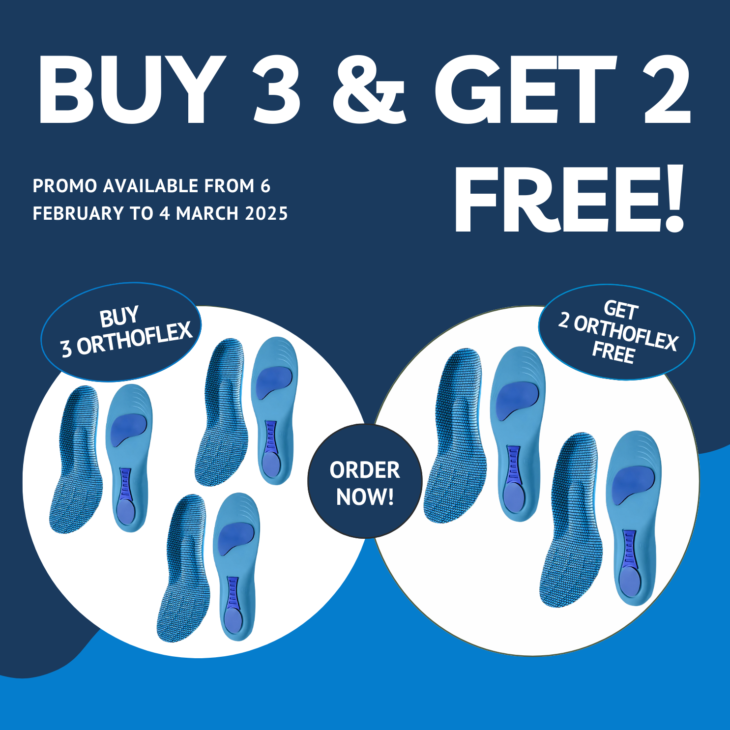 HEALIX | OrthoFlex PRO Insoles: Adjustable Size for Pain-Free Relief