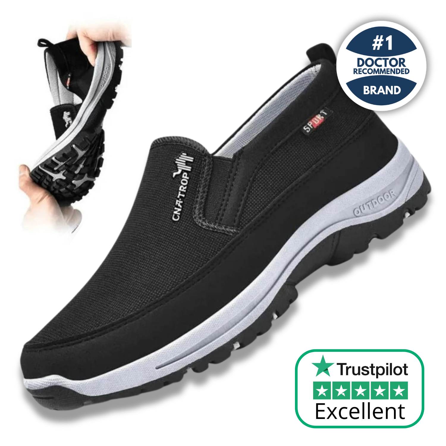 HealStep | Ultra-Comfort Wide-Fit Orthopedic Shoes | Exclusive 10% OFF